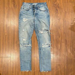 GRLFRND Distressed Jeans